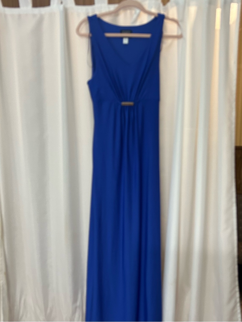 Simply Styled Cobalt V-Neck Sleeveless Maxi Dress